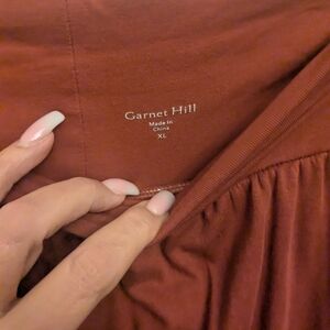 Garnet Hill Women's Rust Skirt